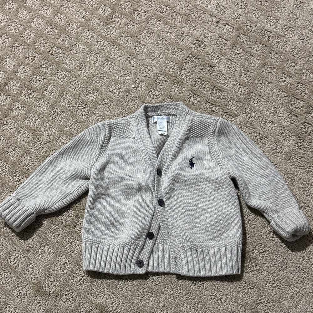Polo by Ralph Lauren Light Gray Kids Sweater